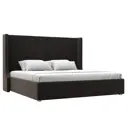 Кровать Лига диванов Ларго 200x200 см подъемный механизм цвет seven 727 коричневый