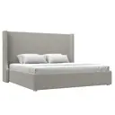 Кровать Лига диванов Ларго 200x200 см подъемный механизм цвет амур 02 бежевый