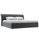 Кровать Лига диванов Сицилия 200x200 см подъемный механизм цвет seven 17 серый