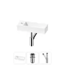 Раковина Lavinia boho bathroom sink 20215913R 38см цвет раковина 3 в 1: донный клапан, сифон