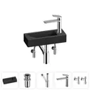 Раковина Lavinia boho bathroom sink 20215962R 38см цвет раковина 5 в 1: донный клапан, сифон, смеситель, вентили