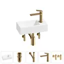 Раковина Lavinia boho bathroom sink 20215979R 40см цвет раковина 5 в 1: донный клапан, сифон, смеситель, вентили