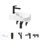 Раковина Lavinia boho bathroom sink 20216034R 40см цвет раковина 5 в 1: донный клапан, сифон, смеситель, вентили