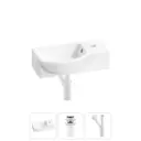 Раковина Lavinia boho bathroom sink 20216056R 40см цвет раковина 3 в 1: донный клапан, сифон