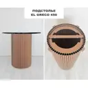 Подстолье для обеденного и письменного стола Shobick Company El Greco 71 см сталь медное