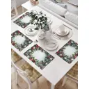 Салфетки на стол сервировочные прямоугольные JoyArty Праздничный венок 32x46