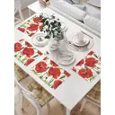 Салфетки на стол сервировочные прямоугольные JoyArty Ароматные маки 32x46