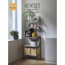 Стеллаж металлический Grostat home 5 полок 66x181x45 см нагрузка до 20 кг металл цвет серый