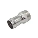 Переходник Franta 1/2"x35 мм НР-ВПр нержавеющая сталь Aisi 304 V14351120G