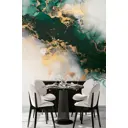 Фотообои флизелиновые Dekor vinil Мрамор изумруд 200x270 см 9295dv