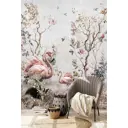 Фотообои флизелиновые Dekor vinil Пара фламинго 200x270 см 9299dv