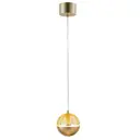 Светильник подвесной светодиодный Favourite Ballonger 4325-1p 1 м² нейтральный белый свет цвет золотой