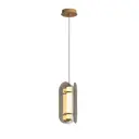 Светильник подвесной светодиодный Favourite Fada 4625-2p 3.953 м² теплый белый (желтый) свет цвет латунь