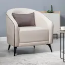 Кресло Egregor Луис 77.5x85x79 см рогожка цвет nice cream бежевый/nice mocco