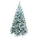 Ель новогодняя искусственная Beatrees Iceland 2.1 м заснеженная с LED гирляндой 400 ламп холодного белого цвета