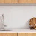 Комплект столешница и стеновая панель для кухни Slotex 240x60x2.5 см HPL-пластик цвет белый