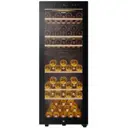 Винный шкаф Haier 49.7х127х58.5 см 77 бутылки цвет черный
