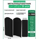 Штакетник Steelcraft Classic полукруглый 15мм 150см односторонний фигурный фиолетовый RAL 5005