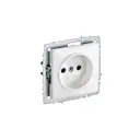 Розетка встраиваемая Iek Brite BR-R13-10-K01 со шторками цвет белый