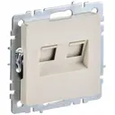 Розетка встраиваемая Iek Brite BR-KT20-O-1-K10 цвет бежевый
