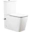 Унитаз-компакт SantiLine SL-5017SM-BD горизонтальный выпуск, микролифт цвет белый