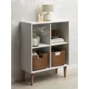 Стеллаж с полками Monofix 69x87x30 см ЛДСП цвет белый