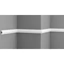 Молдинг Glanzepol 4610086622353 на стену и потолок ударопрочный полистирол белый 2000x16x0.6 мм 7 шт