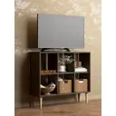 Стеллаж с полками Monofix 102.5x87x30 см ЛДСП цвет венге