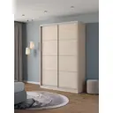 Шкаф-купе Клевер Атина с 2 дверями 240x160х50 см 6 полок ЛДСП цвет шамони светлый