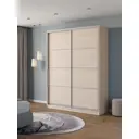 Шкаф-купе Клевер Атина с 2 дверями 240x180х65 см 6 полок ЛДСП цвет шамони светлый