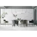 Керамогранит Kerald Calacatta arabesque Grey Carving 60-120 60x120см цвет белый с серыми прожилками