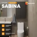 Пенал в ванную подвесной Moduleasy Sabina Ц0000040194 60x100 см цвет графит/дуб Вотан