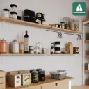 Утилитарный кронштейн Konsensa Normo 7.5х10 см нагрузка до 7 кг цвет белый