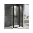 Душевой уголок Abber Sonnenstrand 623163 прямоугольный 90x120см черный профиль эффект стекла прозрачный