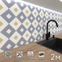 Стеновая панель матовая Фартукофф Сканди 200x60x0.15 см ПВХ цвет разноцветный