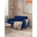 Диван прямой Monofix Фоксет DV-FOX-132-V-26 132x82.5x72 см велюр цвет синий