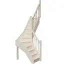 Межэтажная лестница StairShop 1150х1525x2475мм с правым поворотом