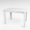Кухонный стол прямоугольный Терминал Kewin 110-145x70x75.50 см ДСП цвет белый