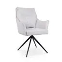 Стул/кресло Терминал Layton 62.5x92x66.5см шенилл цвет слоновая кость