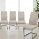 Стул Okay Dc300 Toronto 1 43x100x60 см текстиль цвет светло-бежевый 4 шт