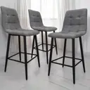Комплект барных стульев Weimei Barny 44x99 см цвет серый 3 шт.