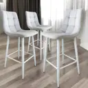 Комплект барных стульев Weimei Barny 44x99 см цвет светло-серый 3 шт.