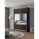 Шкаф-купе Клевер Атина с 2 дверями 240x150х45 см 6 полок ЛДСП цвет венге комбинированный