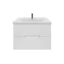 Тумба с раковиной RUVANN KANI 80 раковина Миранда 80 в ванную подвесная цвет белый