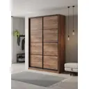 Шкаф-купе Клевер Атина с 2 дверями 240x150х50 см 6 полок ЛДСП цвет дуб крафт табак