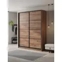 Шкаф-купе Клевер Атина с 2 дверями 240x170х65 см 6 полок ЛДСП цвет дуб крафт табак