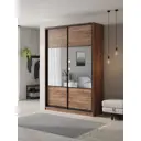 Шкаф-купе Клевер Атина с 2 дверями 240x150х50 см 6 полок ЛДСП цвет дуб крафт табак комбинированный