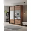 Шкаф-купе Клевер Атина с 2 дверями 240x180х50 см 6 полок ЛДСП цвет дуб крафт табак комбинированный