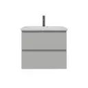Тумба в ванную Ruvann Stello 50 подвесная цвет серый