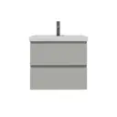 Тумба с раковиной в ванную Ruvann Stello 50 раковина Фостер 50 подвесная цвет серый